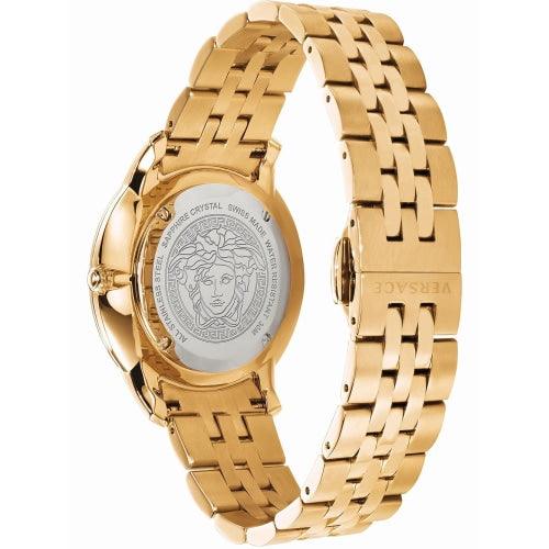 Versace VELQ00719 Men’s V-Urban Gold/Silver Stainless 42mm Swiss Watch - Watches