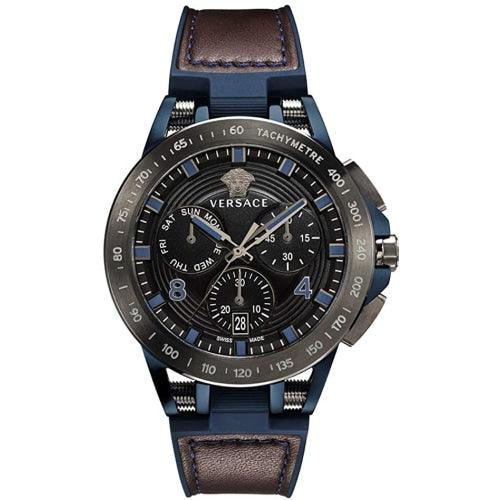 Versace VERB00418 Men’s Sport Tech Blue Chronograph Swiss Watch - Watches