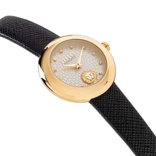 Versus Versace Lea Petite Ladies Black Leather Watch VSPZJ0221 - Watches