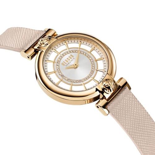 Versus Versace Silver Lake Ladies Nude Leather Watch VSP1H0221 - Watches