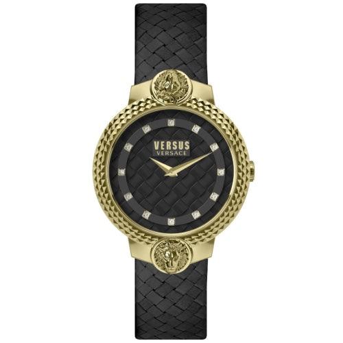 Versus Versace VSPLK1220 Ladies Mouffetard Black Leather Watch - Watches