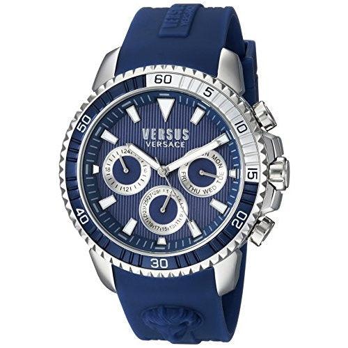 Versus Versace VWS300417 Men’s Aberdeen Blue Rubber Watch - Watches