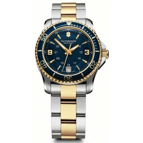 Victorinox Maverick Ladies Two-Tone / Blue Dial Swiss Watch 241790 - Watches