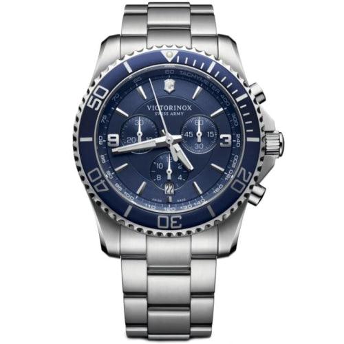 Victorinox Maverick Men’s Blue Dial Chronograph Swiss Watch 241689 - Watches