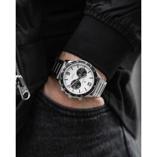 Vincero Apex Men’s Silver/Black Stainless Steel Chronograph Watch