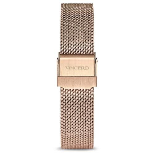 Vincero Eros Ladies Rose Gold/Navy Blue Mesh Stainless Steel Watch