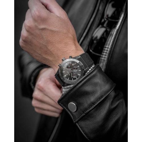 Vincero Rogue Mens Black Silicone Sapphire Chronograph Watch