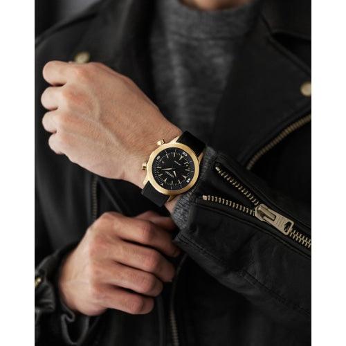 Vincero Vessel Limited Edition Men’s Black/Gold Silicone Divers Watch