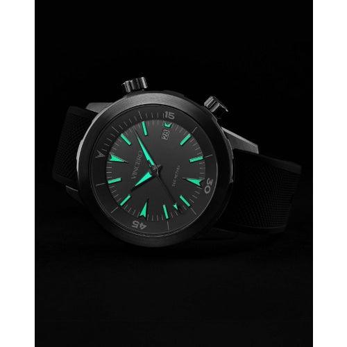 Vincero Vessel Limited Edition Men’s Black/Gold Silicone Divers Watch